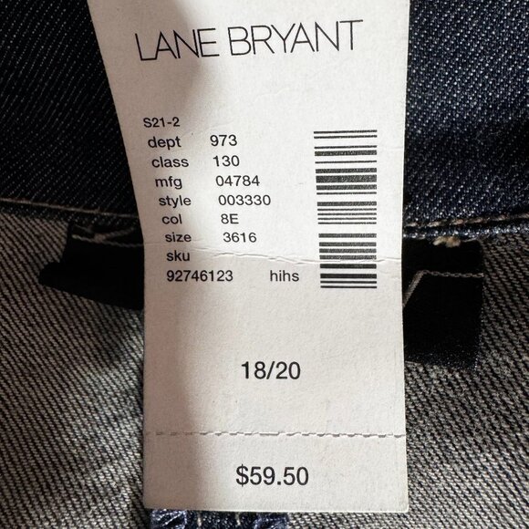 NWT Lane Bryant Venezia Denim/Jean Jacket - Size 18/20 - Picture 7 of 8